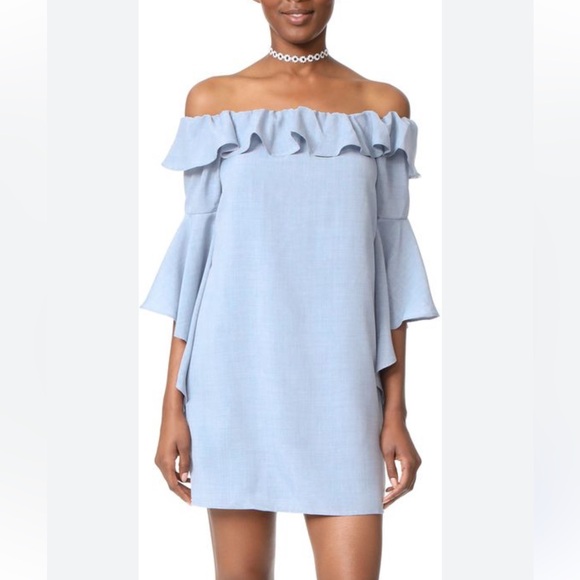 WAYF Kiera Off Shoulder Ruffle Dress - Picture 3 of 11